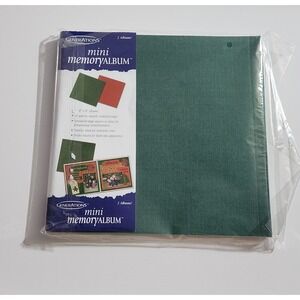 Generations Mini Memory‎ Photo ALBUM Scrapbook 8x8 2pk Red/Green~NEW IN PACKAGE
